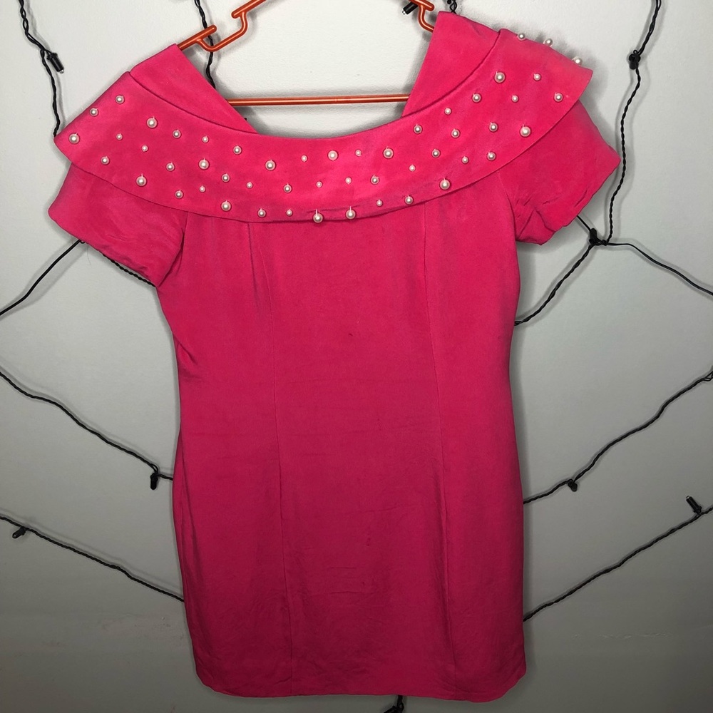 Pretty in pink dress 80s